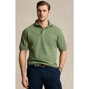 Hunter Green Collard Shirt Men's XL Luxury Feel Short Sleeve Polo Work Wear